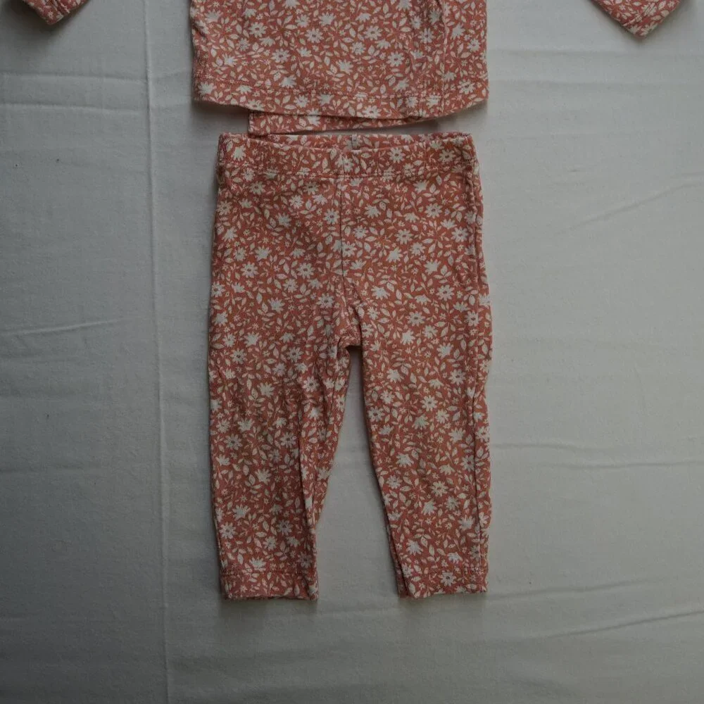 Carter's Baby Girl's Matching Set, Kimono Wrap Top and Pants, Pink, Size 6m